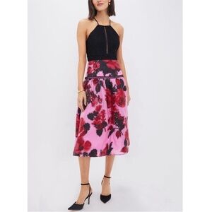 NWT Tuckernuck Cerise Blossom Lace Jacquard Midi Dress